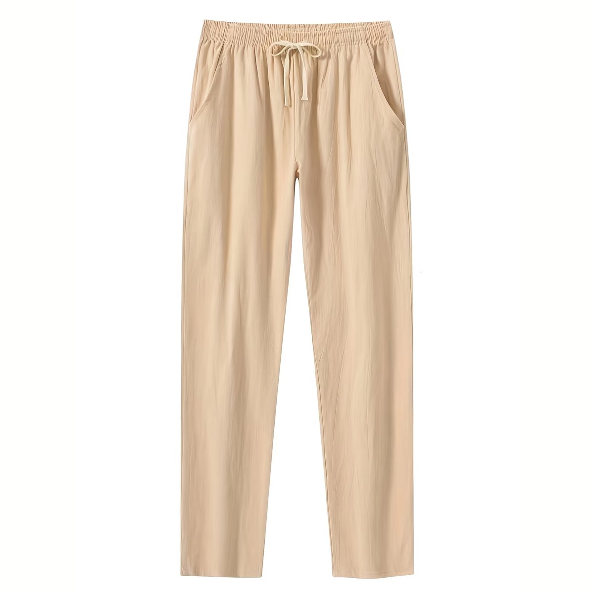 Currero Linnen Broek Heren - Zomerbroek - Volwassenen - Lange Broek - Pantalon - Strandbroek - Zomer - Ibiza Stijl - Khaki XL