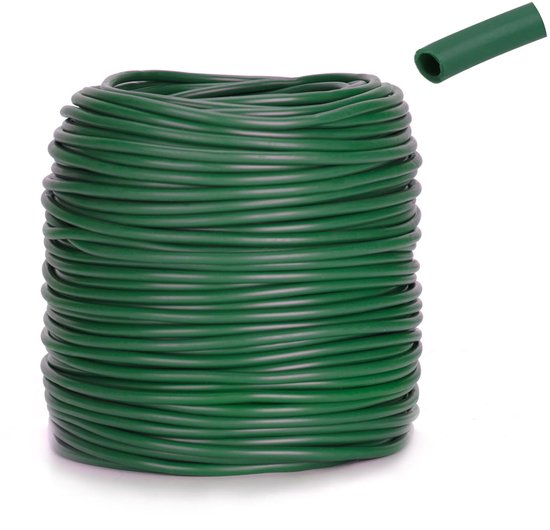 Foto: Dailygoods bindbuis 3mm x 50m tuinplantbanden kunststof tuinsnoer groeiondersteuning weerbestendig knoopvrij gaasdispenser tuinband