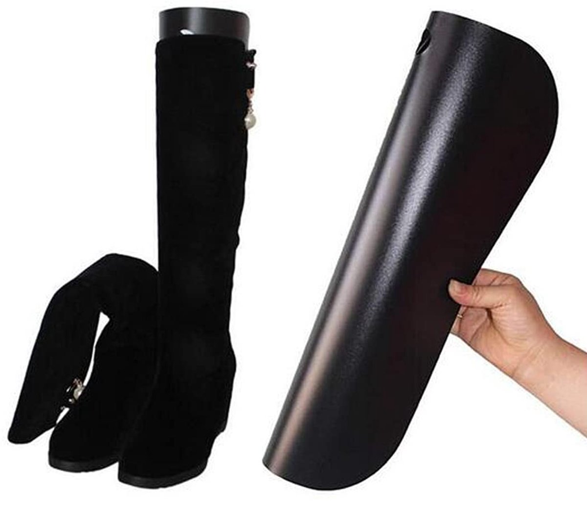 Dailygoods- Inlegzolen Laarsvormers - 2 Paar - Kunststof - Ondersteuning voor Hoge Laarzen - Lichtgewicht - Bescherming tegen Rimpels