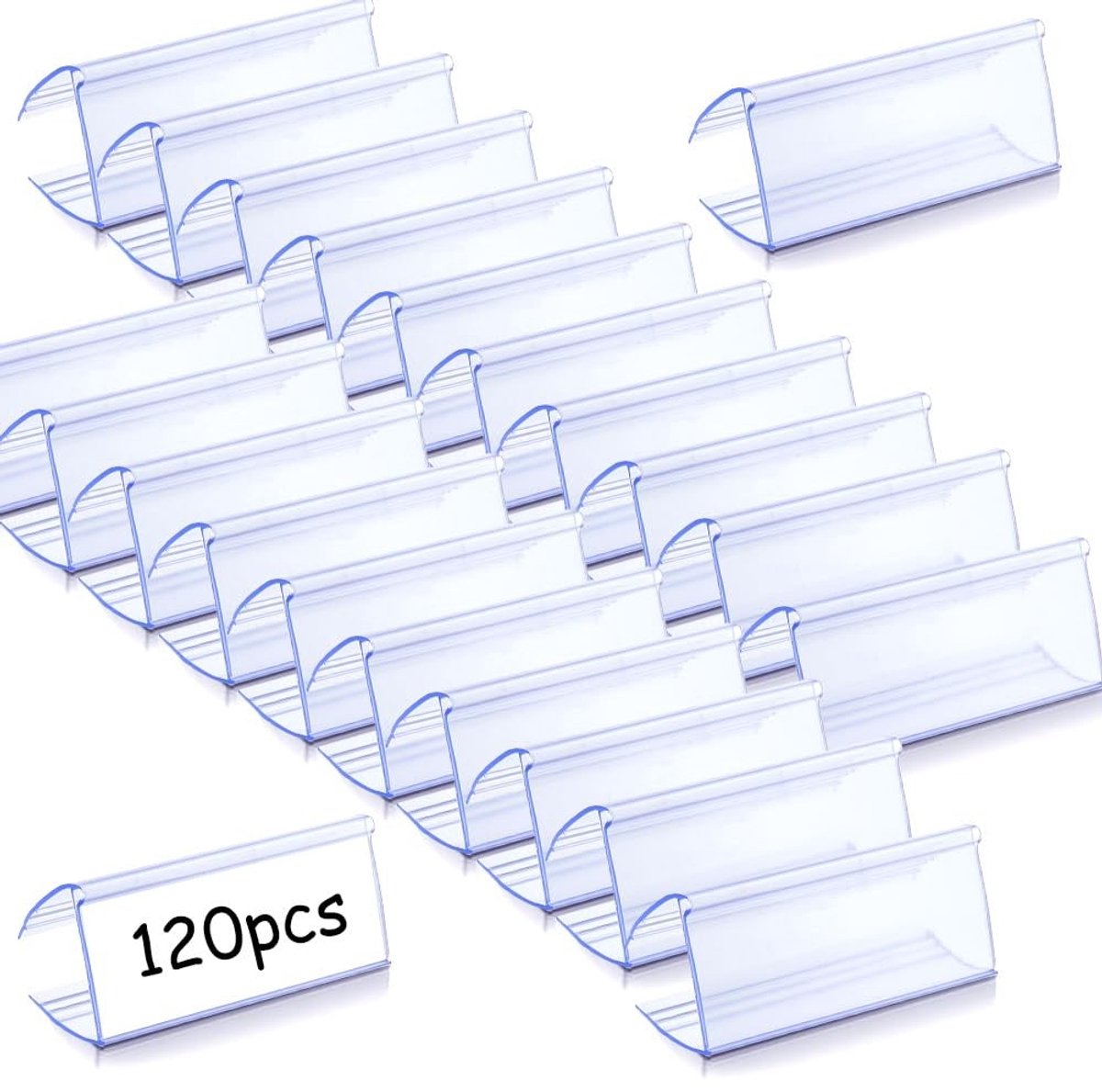Dailygoods - 120 Stuks Houten Planklabelhouders voor Retail en Thuisgebruik