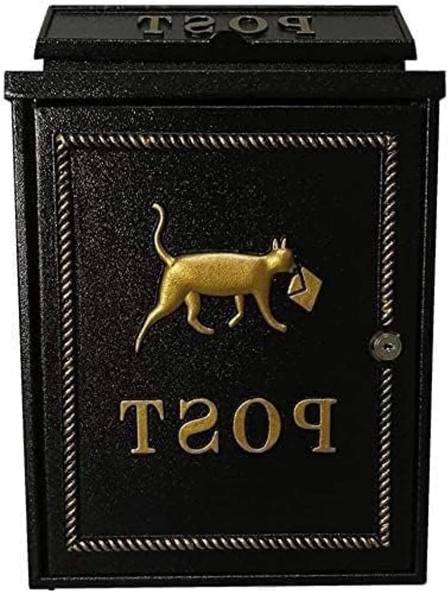 Brievenbus - Postbak - Post Ontvangen - Afsluitbaar - 37.5 x 22.5 x 8.5 cm - Zwart