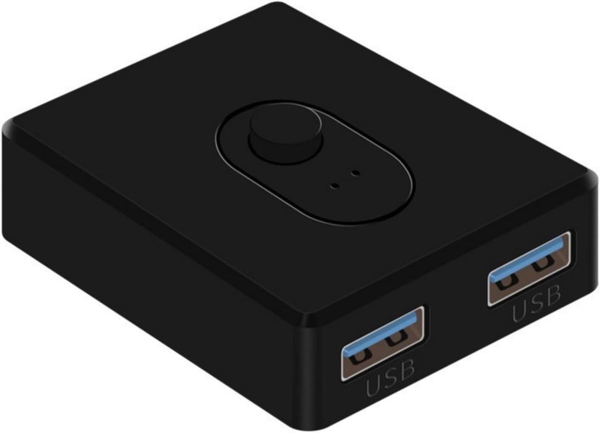 USB Switcher - USB Converter - Apparaten Delen - Metaal Constructie - 45x55x22mm - Zwart