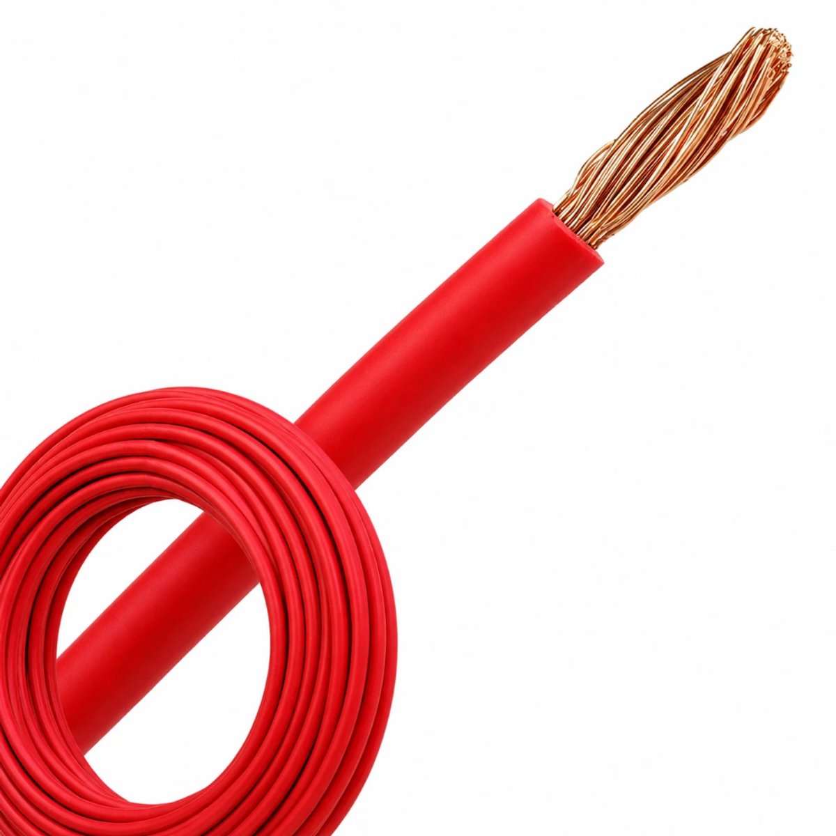 Montagedraad VDS 0.75mm² (H05V-K) 70° rood - per rol 100 meter (29101)