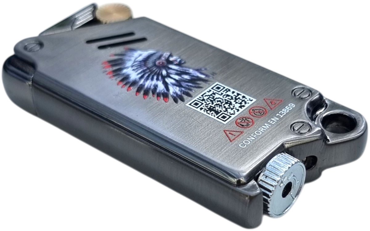 AKULAMATATA StormEdge Windproof Flint Wheel Lighter - Metal Body