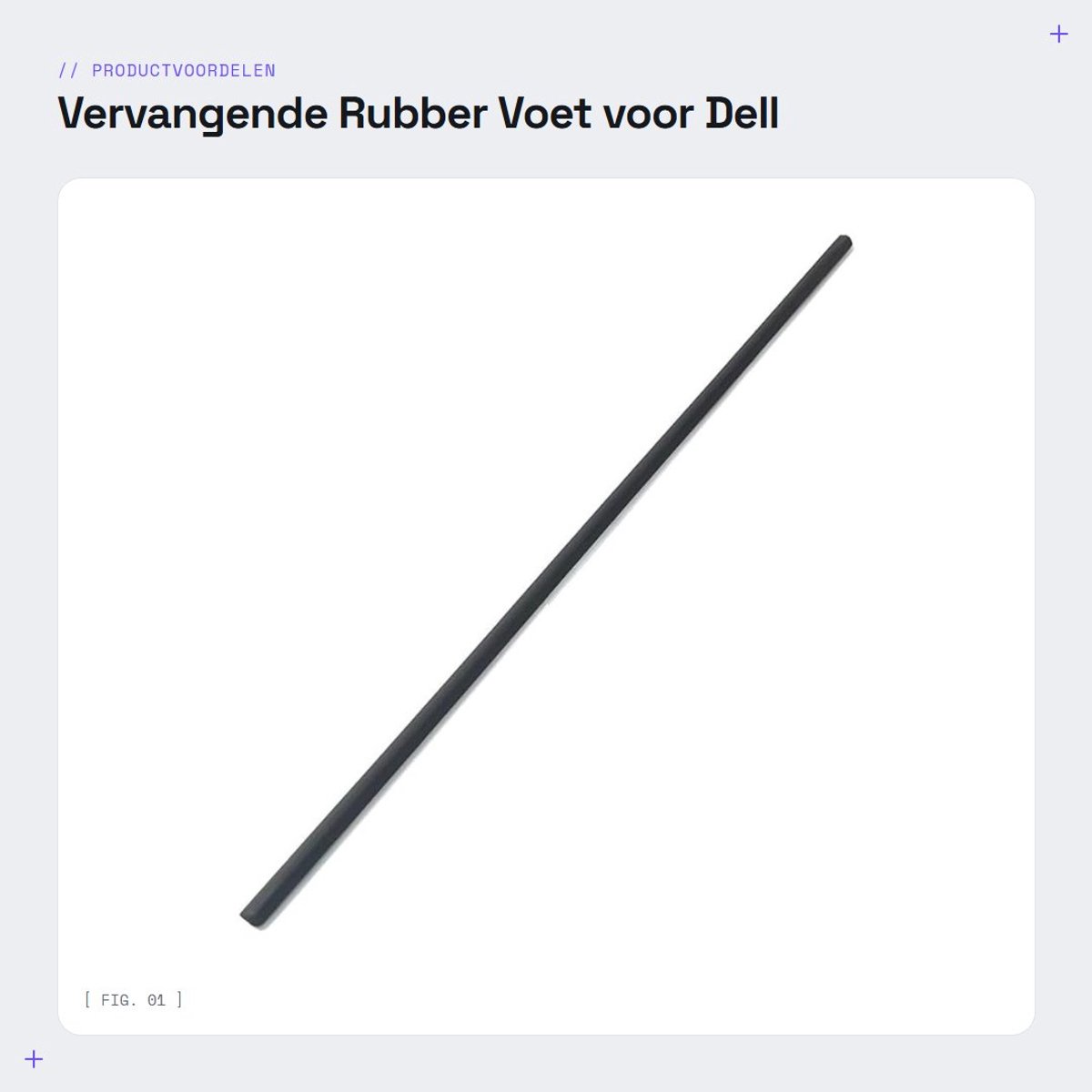 Dailygoods - Vervangende Rubber Voet voor Dell Inspiron 16 Plus 7620