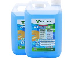 Famiflora Waterboost vloeibaar 2x5L - tegen troebel water! - Verwijdert troebel water volledig zodat je direct kan genieten van kristalhelder water