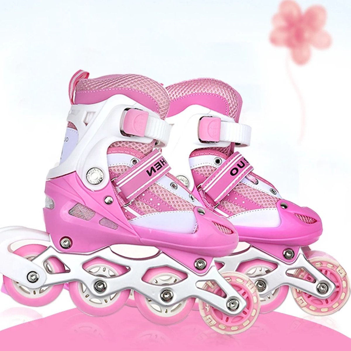 Dailygoods Inline skates 2 in 1, verstelbare inline skates Inline rolschaatsen Jongens Meisjes Beginners Dames Heren