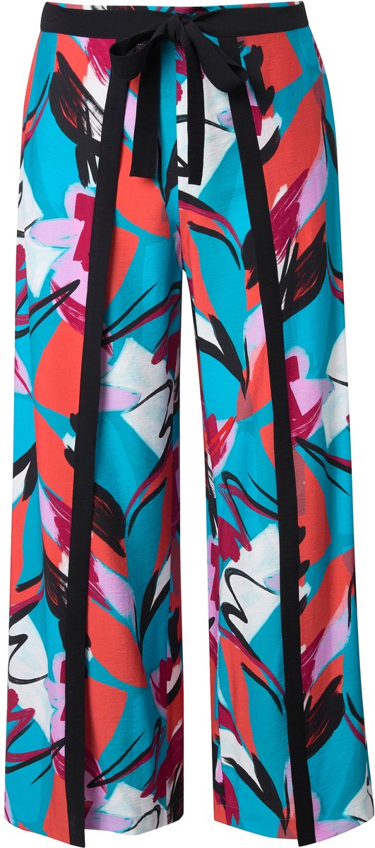 Ulla Popken - Dames - Instapbroek - Aqua turquoise - Maat 60