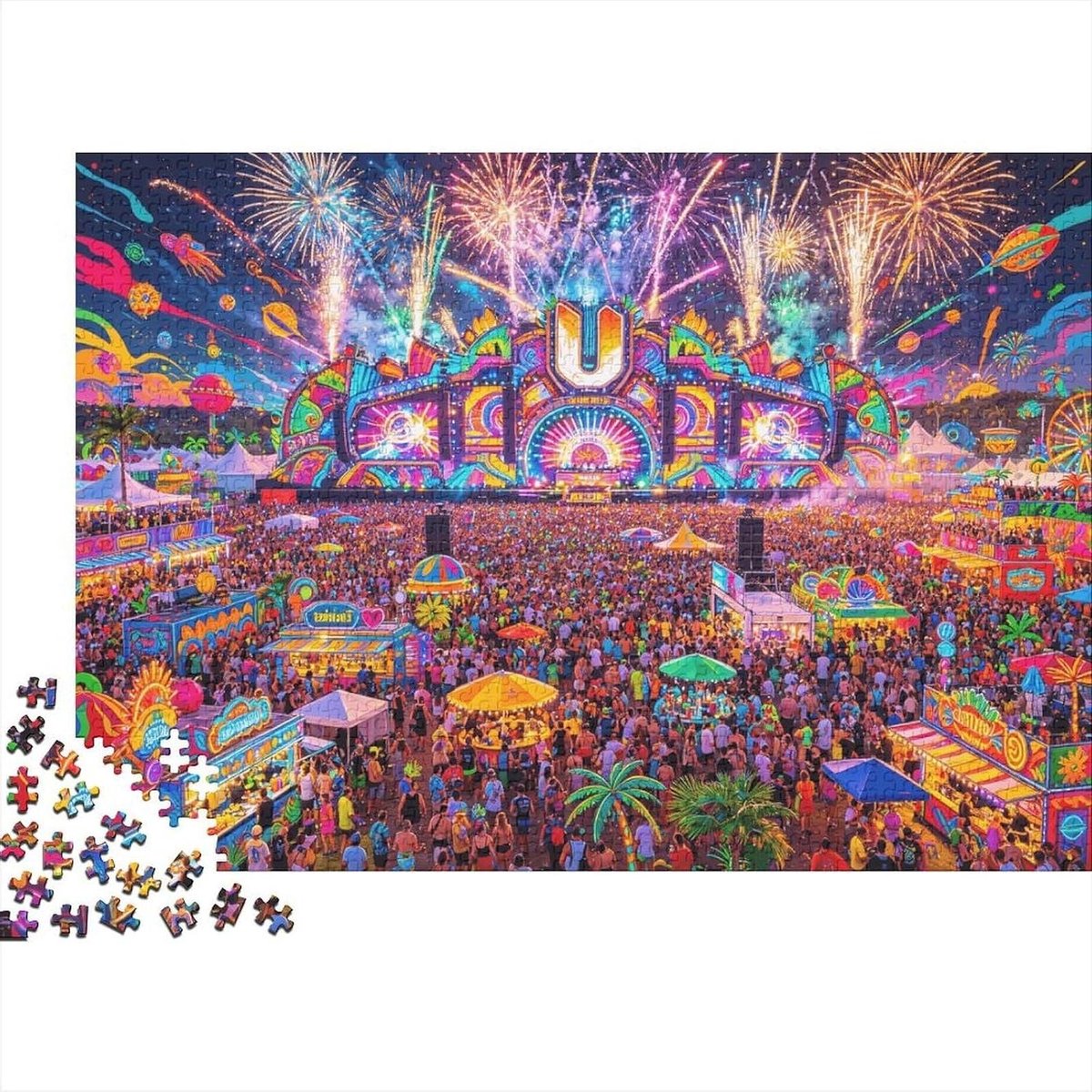 1000-delige Puzzel - Legpuzzel Spel - Ontspannend Spel - Recyclebaar Materiaal - 38 x 26 cm - Kleurrijk