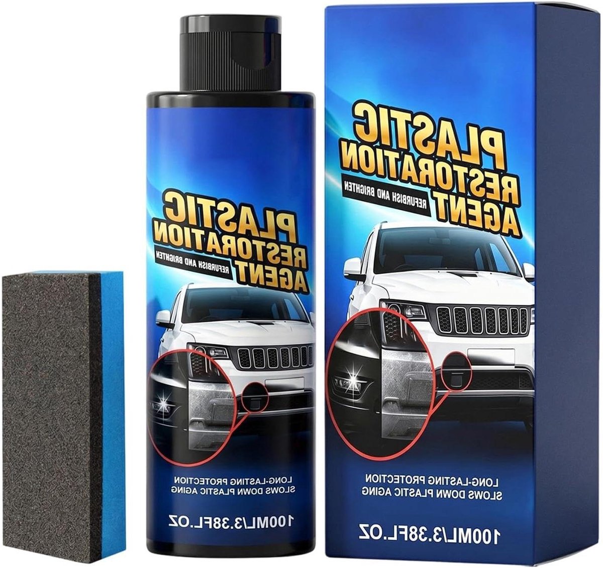Trim Restorer - Krasverwijderaar Dashboard - Voertuig Onderhoud - UV Bescherming - 100 ml - Zwart