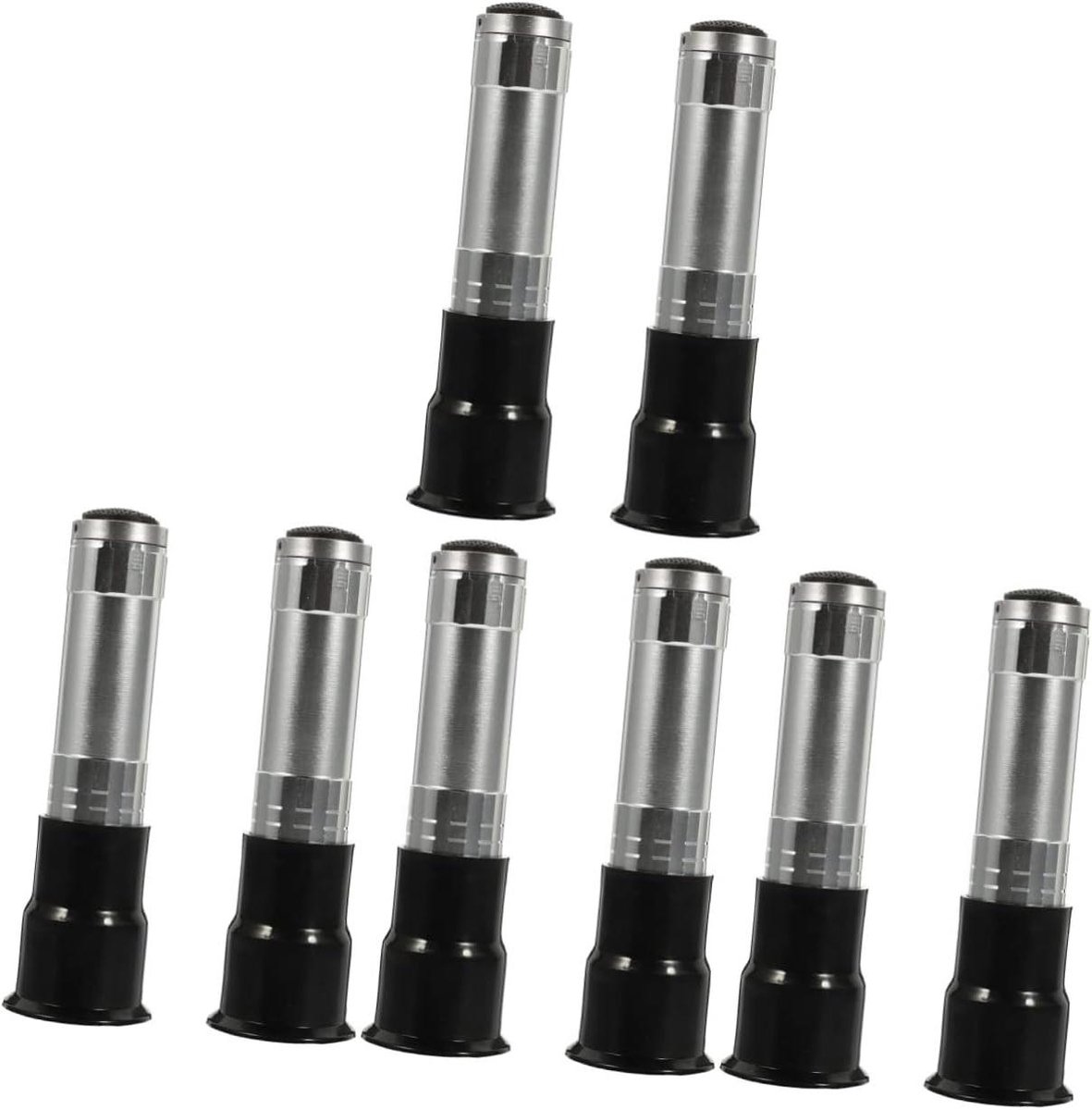 Eierdetector Lampen - Eierkaars Inspectielamp - Eieren Controleren - Koudlicht Eenheid - 12 cm - Zilver Zwart