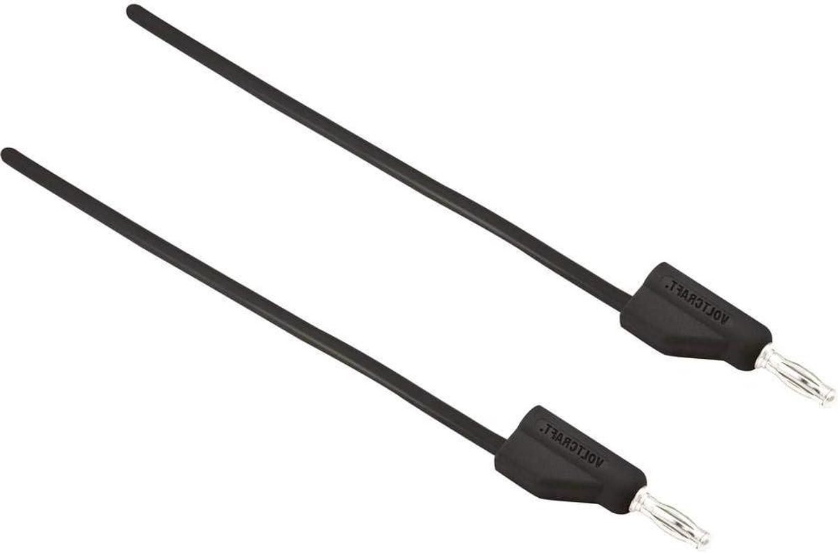 Meetsnoer Banaanstekker - Testkabel Siliconen - Elektrische Metingen - Hittebestendige Isolatie - 1.50 m - Zwart