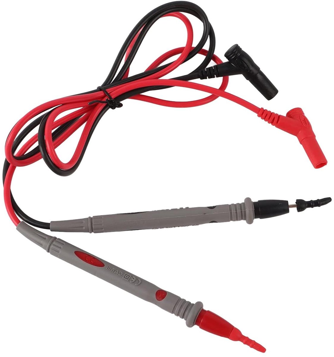 Multimeter Meetsnoeren - Testkabels Elektrisch - Elektrische Tests - Hoge Temperatuur Weerstand - 105 cm - Zwart/Rood