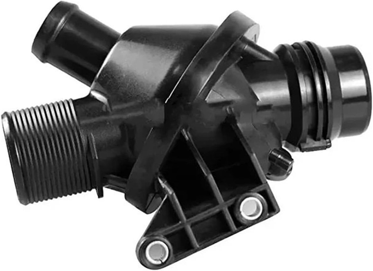Motorkoelvloeistofthermostaat - Koelsysteem Thermostaathuis - Auto Onderhoud - Duurzame Aluminium Constructie - 425 g - Zwart