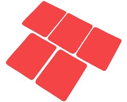 Cuifati Dashcam-montage Zelfklevende Pads, Vierkante Dubbelzijdige Stickers met Hittebestendig Tot 300F, voor Voorruit Dashboard Camerahouder en Autotelefoonhouders (61 mm * 78 mm)