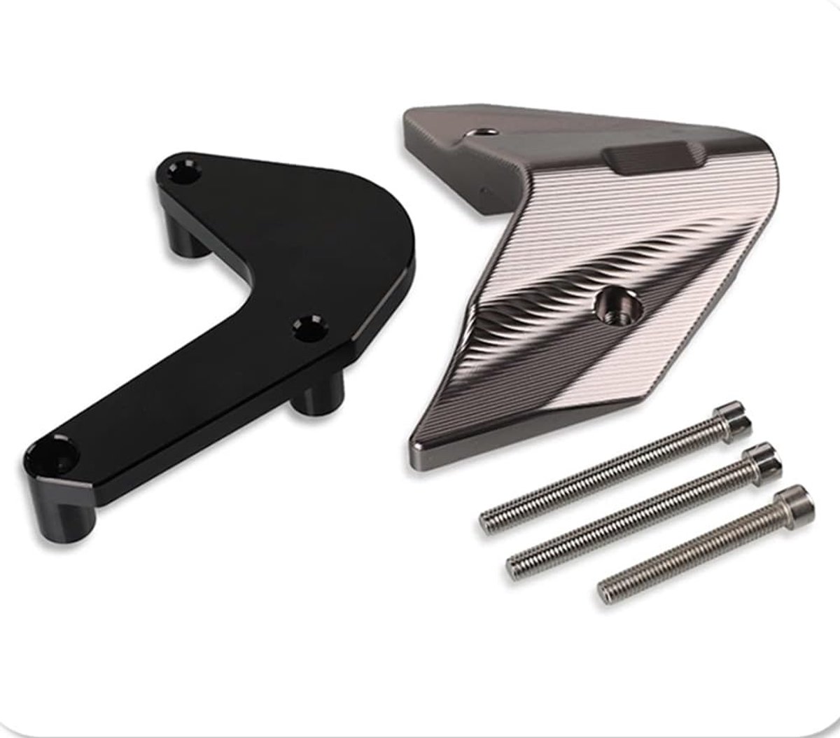 Motor Crash Guards - Frame Sliders - Motor Bescherming - CNC Aluminium - Set van 2 - Titanium