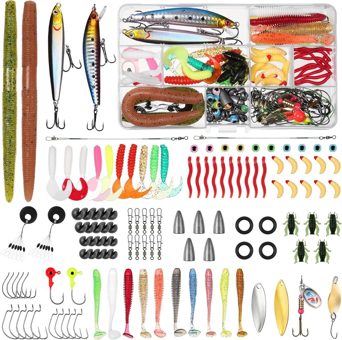 Mackerel Aas voor Zeevissen, Vissen met Feathers, Spinners en Lures voor Makreel, Baars en Forel