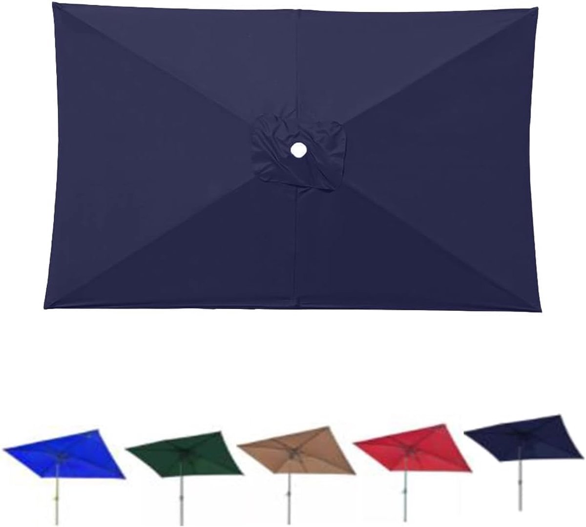 Parasol Vervangzeil - Schaduwdoek Tuin - Buiten Ontspannen - UV-bestendig Weefsel - 3 x 2 m - Grijs