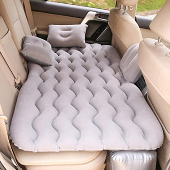 Luchtbed Achterbank - Opblaasbaar Bed Kamperen - Reizen Comfort - Perfecte Pasvorm Auto - 1800 gram - Beige — afbeelding 4