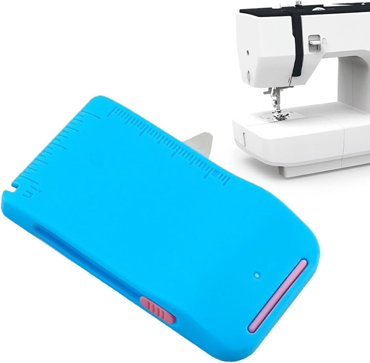 Magnetische Naaigids - Naaimachine Hulp - Naden Maken - Sterke Magneet - 8 x 6 cm - Blauw