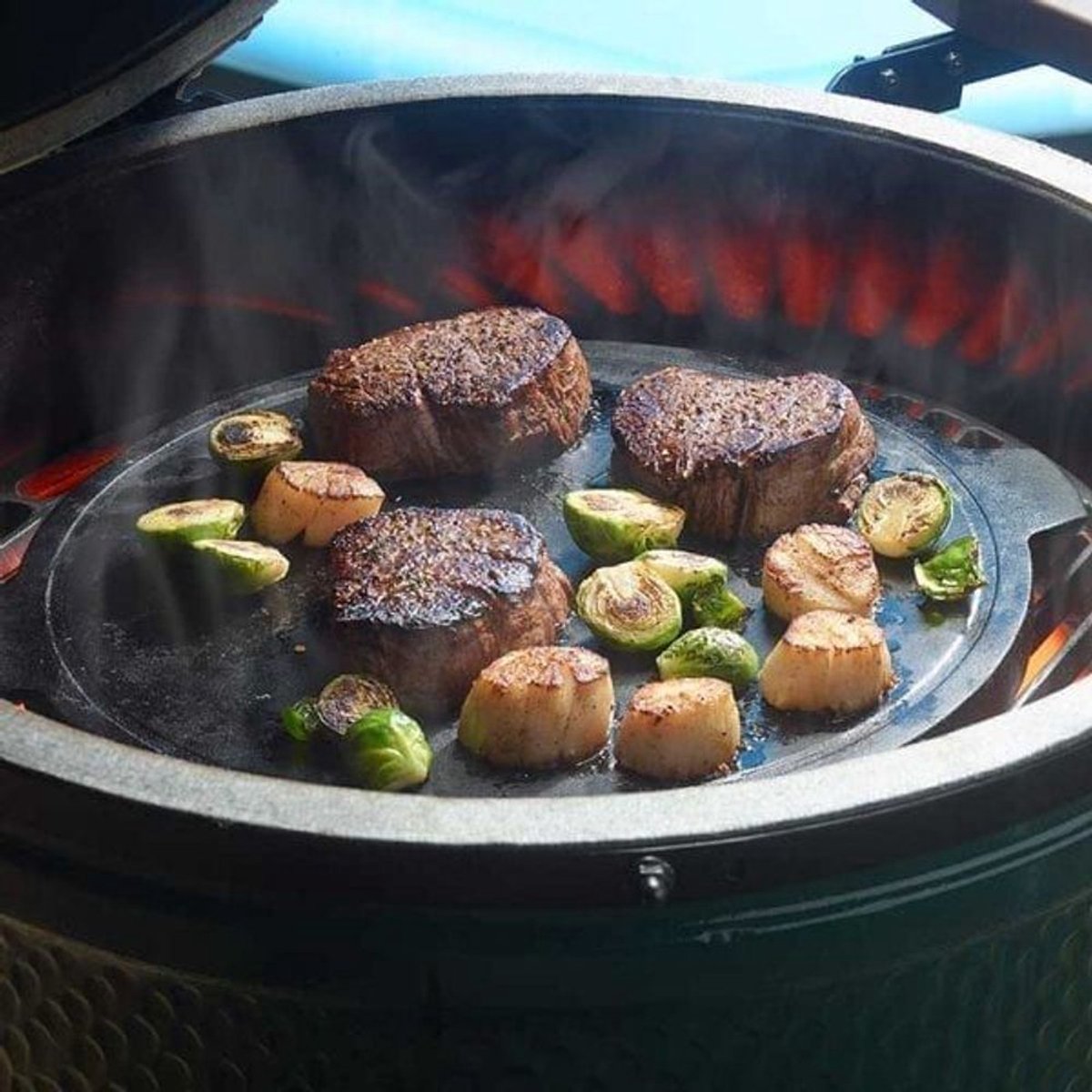 Big Green Egg Plancha L en fonte