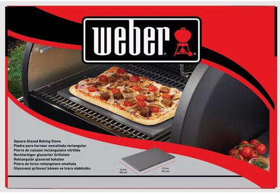 Weber Geglazuurde Pizzasteen 30 x 44 cm van Weber — afbeelding 4