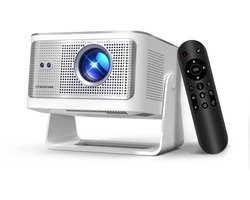 Golaro Beamer - Projector - Mini Beamer - Mini Projector - Draagbare Beamer 8K - Voice Control - Wifi - Wit - Afstandsbediening