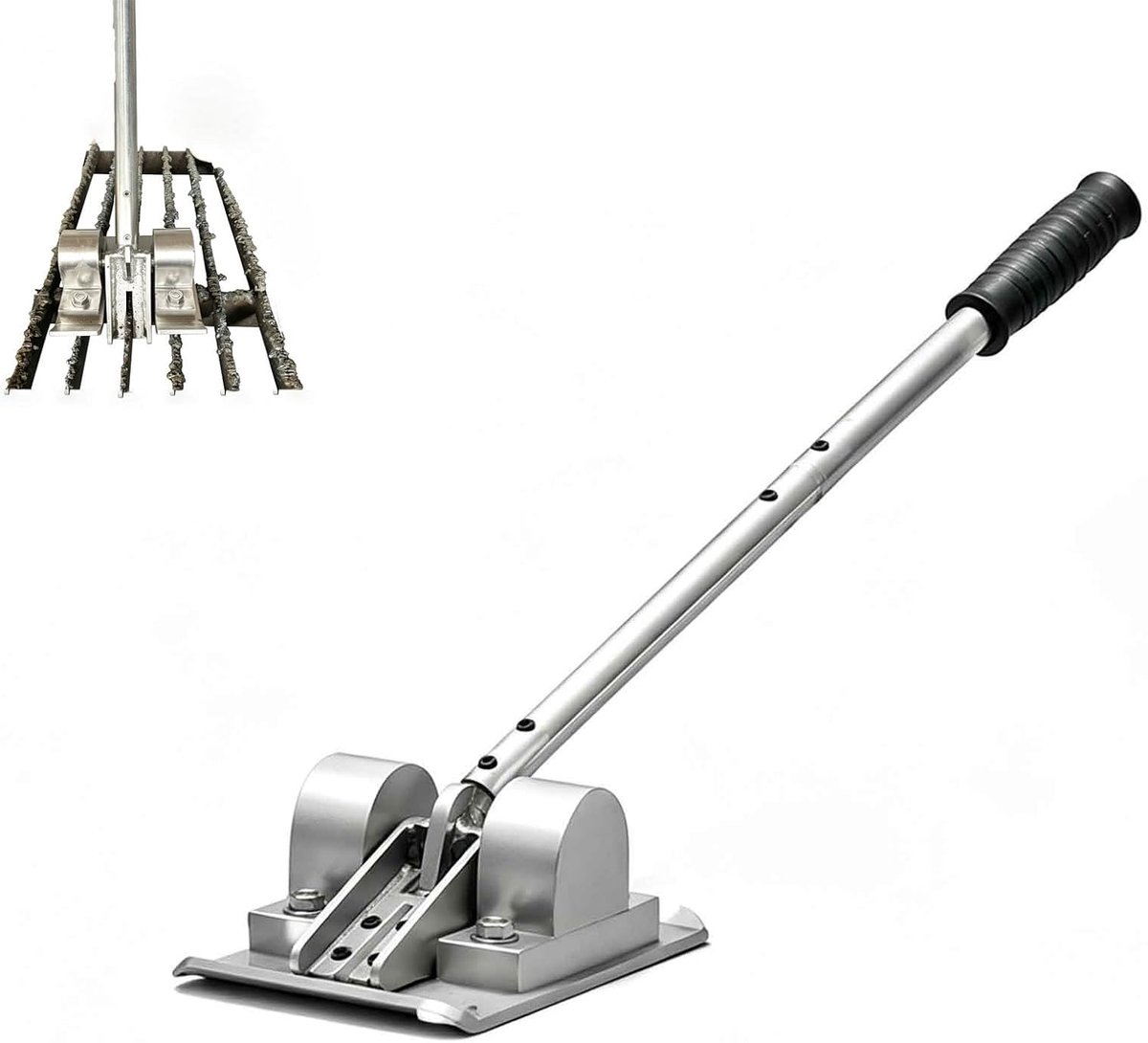Slakkenverwijderaar - Lasresten schraper - Roosters reinigen - Mechanische hefboomwerking - 107 cm - Metaalkleur