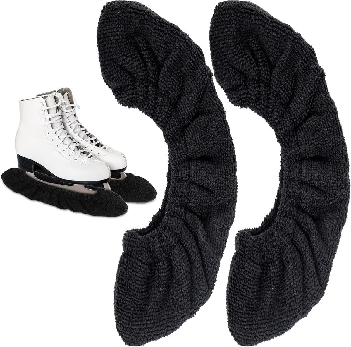 Elastic schaatsbeschermers voor ijshockey en kunstschaatsen, nylon bladbescherming, maat 23x18x2 cm