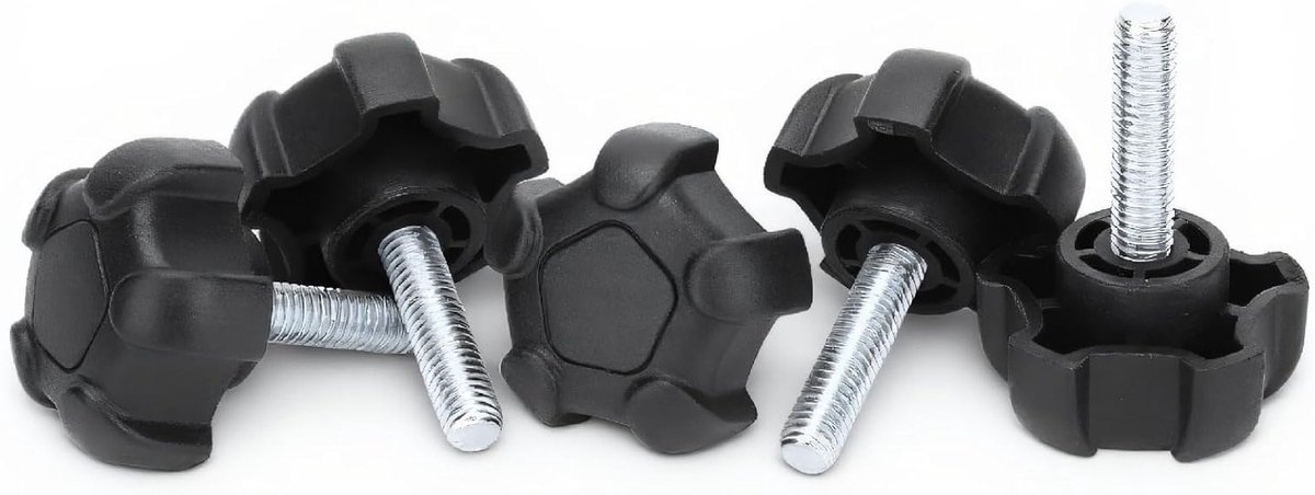 Serrated M6 Klemmoeren en Knoppen met Stervormige Knop van 20mm voor Mechanische Toepassingen en Visserij