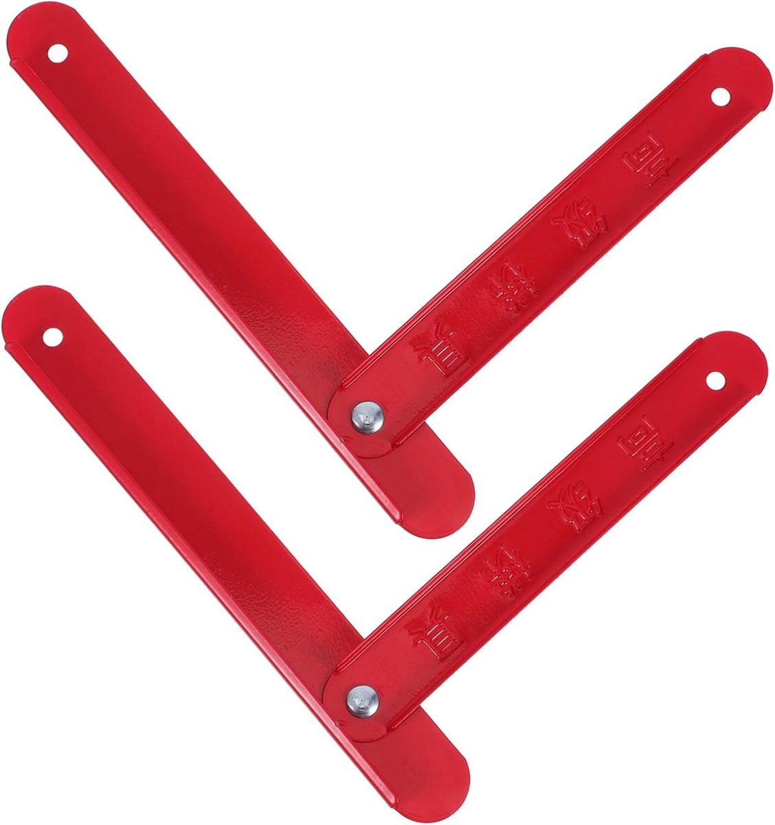 Ladder Scharnier Set - Ladderonderdelen Trekstang - Ladder Stabiliseren - Geïsoleerd Ontwerp - 21.5 cm - Rood
