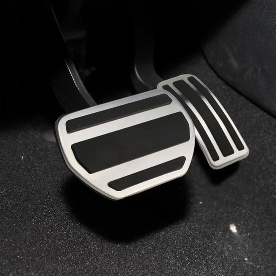 Pedaalhoezen Auto - Auto Pedaal Covers - Veiliger Rijden - Antislip Oppervlak - 2 Stuks - Zilver — afbeelding 2