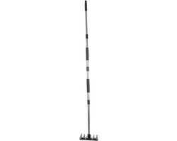 Onkruidtrekker - Gazonhark - Gazononderhoud - Verstelbare lengte - Tot 157 cm - Zwart — afbeelding 3