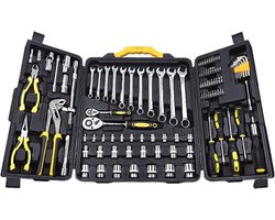 Gereedschapskist Set - Reparatie Gereedschap - Auto Onderhoud - 110 Delig - 46.5 cm - Zwart