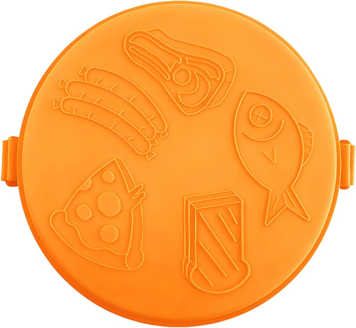 Magnetron Grillpan - Pizzabakplaat Sandwichmaker - Snelle Maaltijden Bereiden - Slim Afloopdesign - Niet Gespecificeerd - Oranje