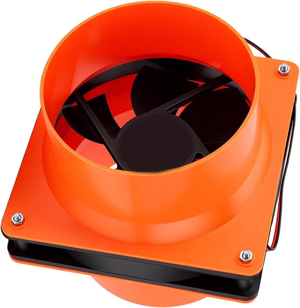 Zonnepaneel Ventilator - Afzuigventilator Zonne-energie - Ventilatie Ruimte - Energiebesparend - 12x12x12.5cm - Zwart