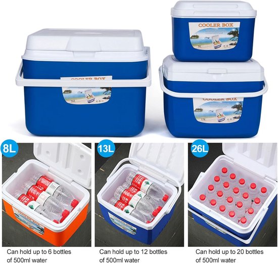 Geïsoleerde Koelbox - Lunchbox Koeltas - Buitenactiviteiten - EPS Isolatielaag - 32 x 23 x 20 cm - Wit — afbeelding 5