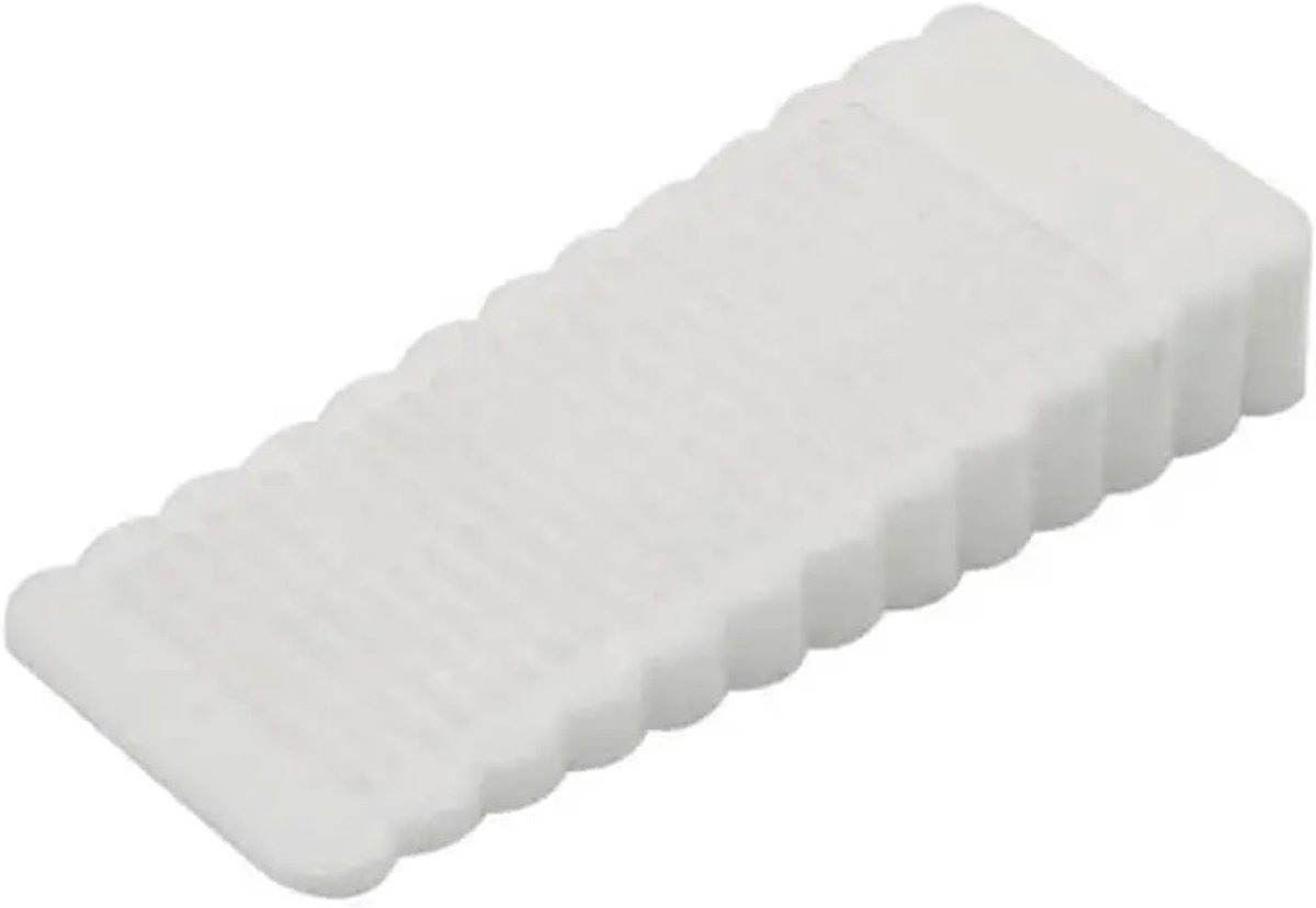 Deurstopper - Deurwig Deurklink Stopper - Voorkom Deurklappen - Antislip Ontwerp - 400 Gram - Wit