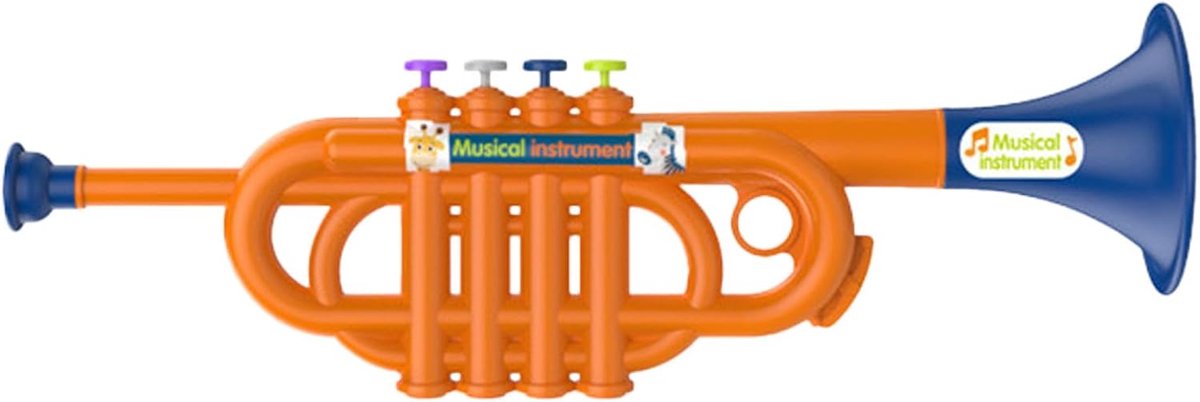 Kinder Trompet Speelgoed - Muziek Instrument - Muziek Leren - Realistisch Ontwerp - 48 cm - Willekeurig