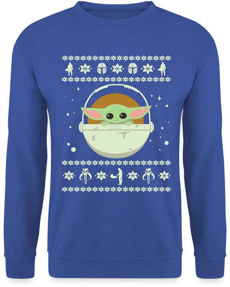 Star Wars Mandalorian Baby Yoda Lelijk Kerst Sweater Heren