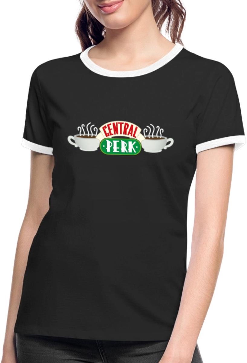 Friends Central Perk Logo Vrouwen Contrast Shirt