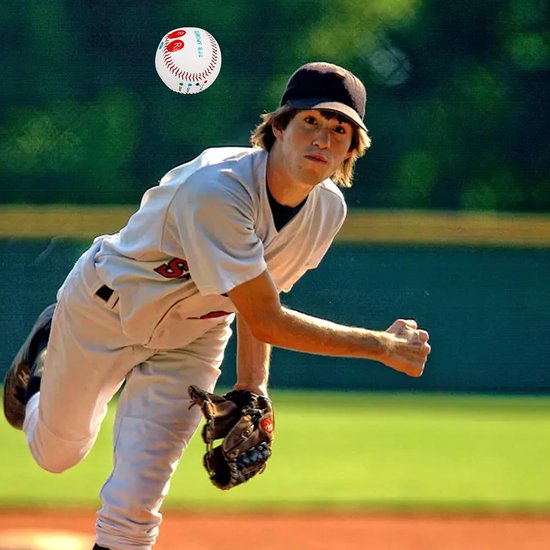 Honkbal Pitching Trainer - Vingermerkbal Oefenhonkbal - Werpen Verbeteren - Kleurgecodeerde Vingerplaatsing - 229 cm - Niet gespecificeerd — afbeelding 3