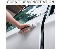 Deurbeschermers Auto - Kantbescherming Strips - Schade Voorkomen - UV-beschermd Oppervlak - 6 Stuks - Zwart