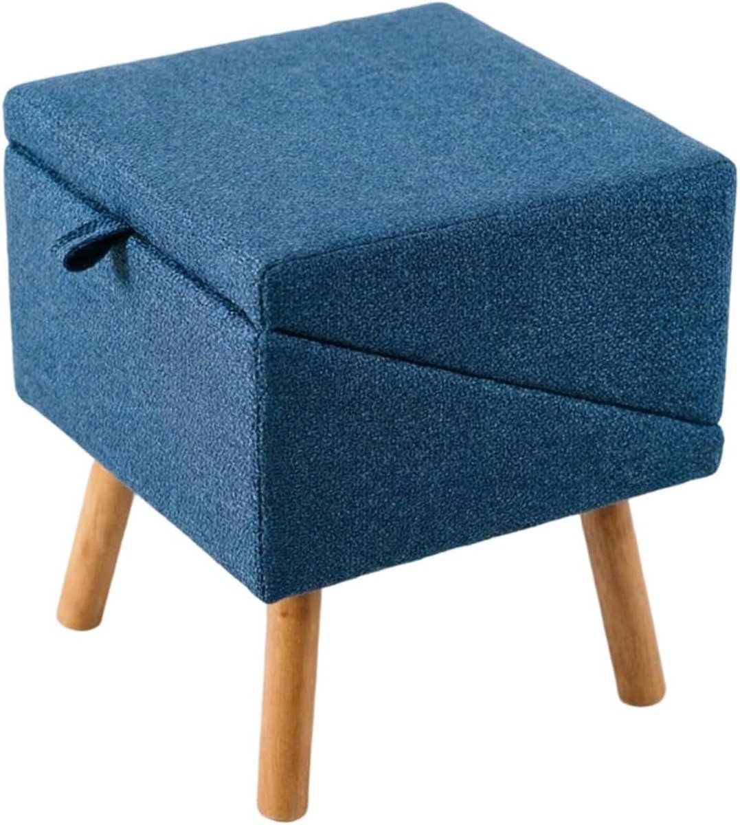 Hondenhelling Hout - Hondenopstapje Opvouwbaar - Veilig Instappen - Antislip Oppervlak - 40x40x40cm - Marineblauw