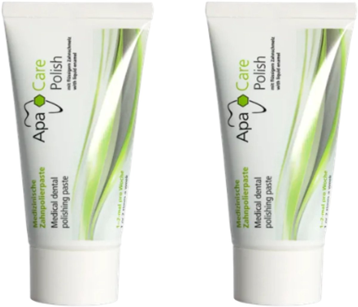 ApaCare Polish Tandpolijstpasta - 2 x 25 ml - Voordeelverpakking