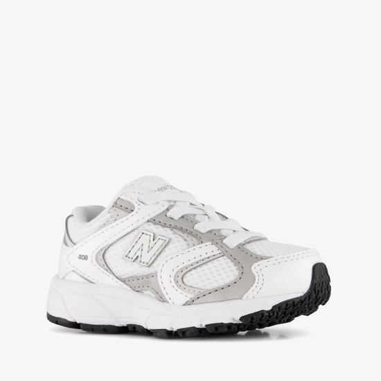 New Balance 408 Bungee Lace de couleur blanche.