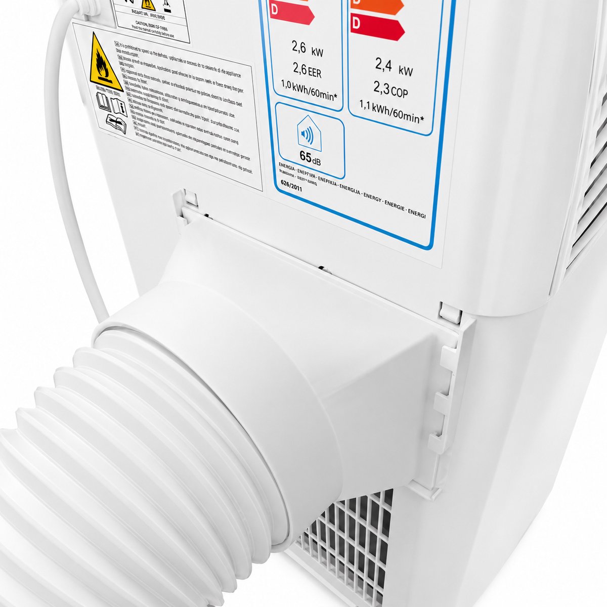 Airco Uitlaatadapter 150 mm - Airconditioning Afvoerslang Adapter - Mobiele Airco Slang Connector - Luchtafvoer Koppeling - Universele Airco Aansluiting - Vervangende Uitlaatadapter Voor Mobiele Airconditioner - 150 mm - Wit