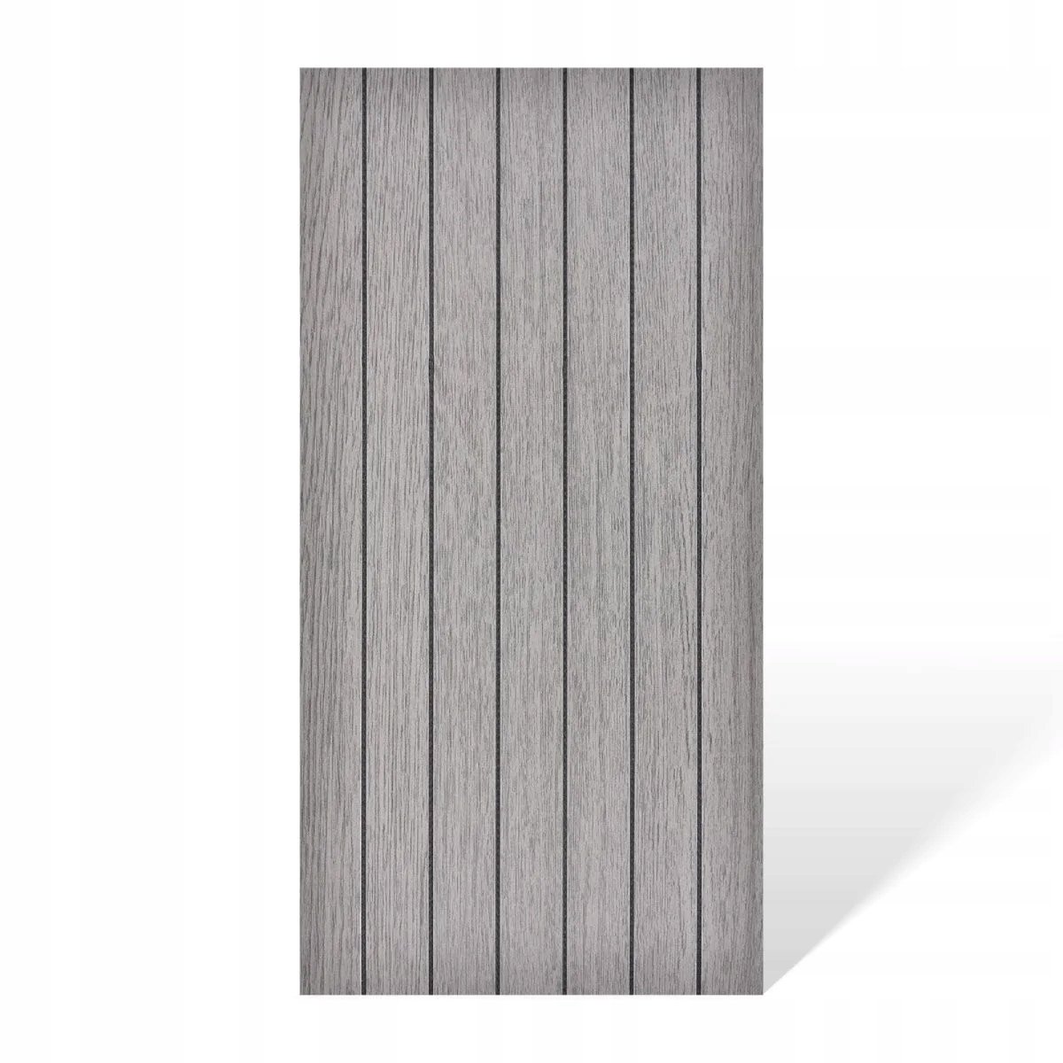 DMS - Wandpaneel Serie - Zelfklevend - Grijze Houten Imitatie Lamel - 60x30cm - Set van 4