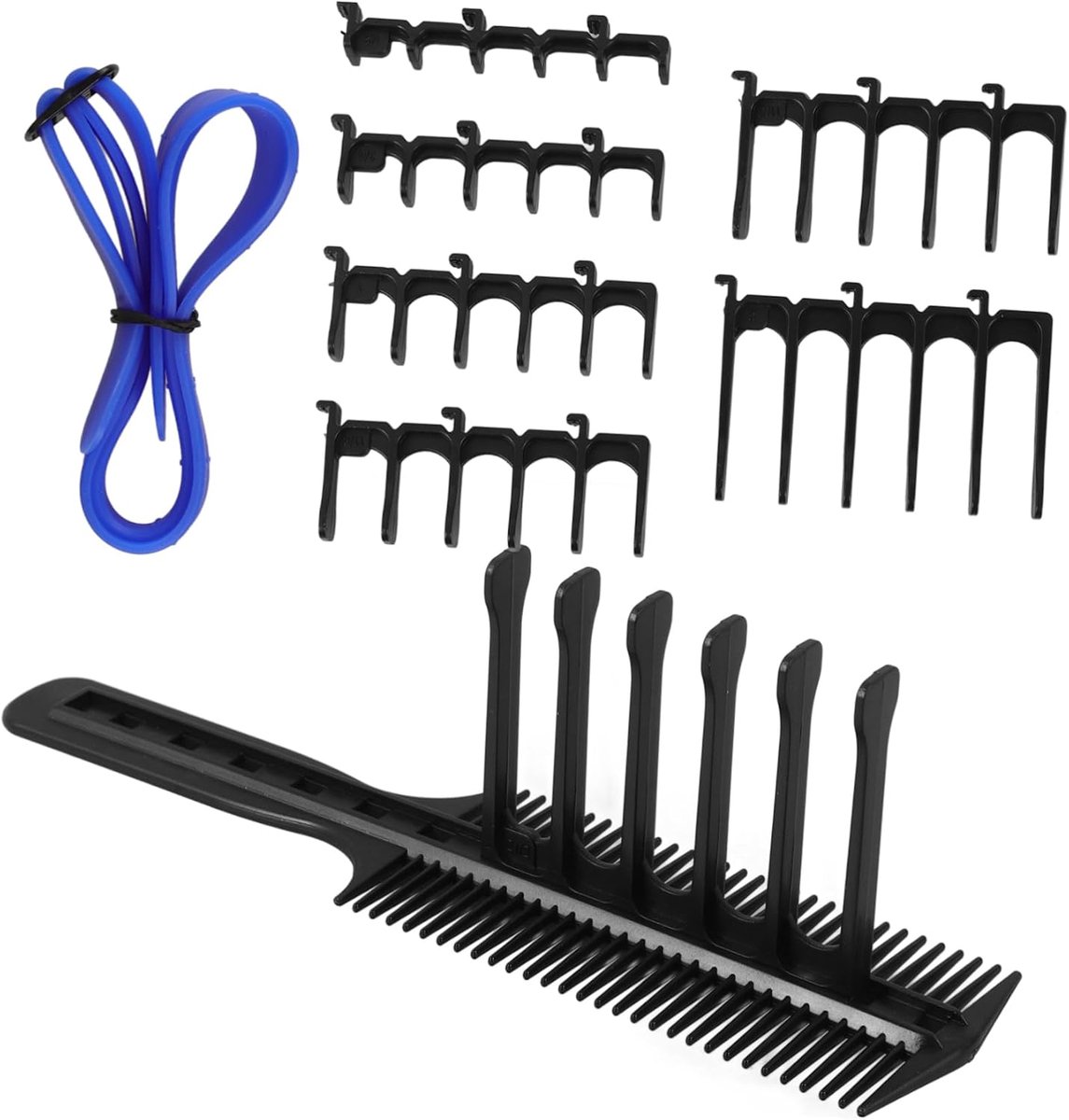 Opzetkammen voor Trimmer - Haartrimmer Gidsen - Precisie Kapsels Maken - Set van 7 Maten - 20 x 5 cm