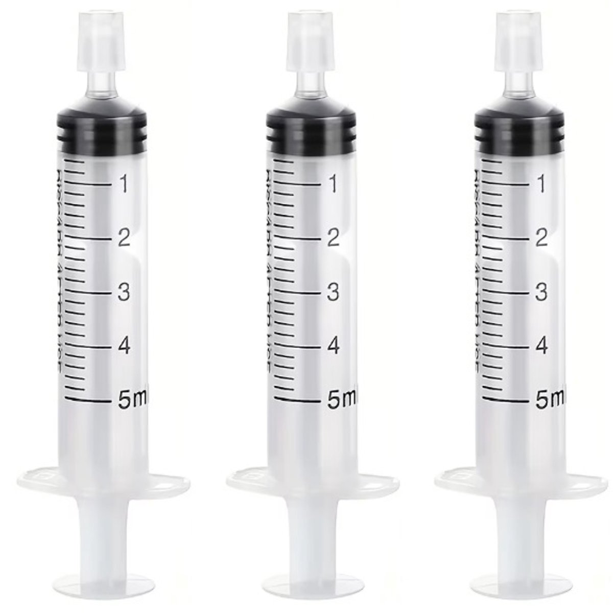 3stuks doseerspuit 5ml - Injectiespuit Zonder Naald - doseerspuiten - vloeistofspuit - vloeistofdoseerspuit